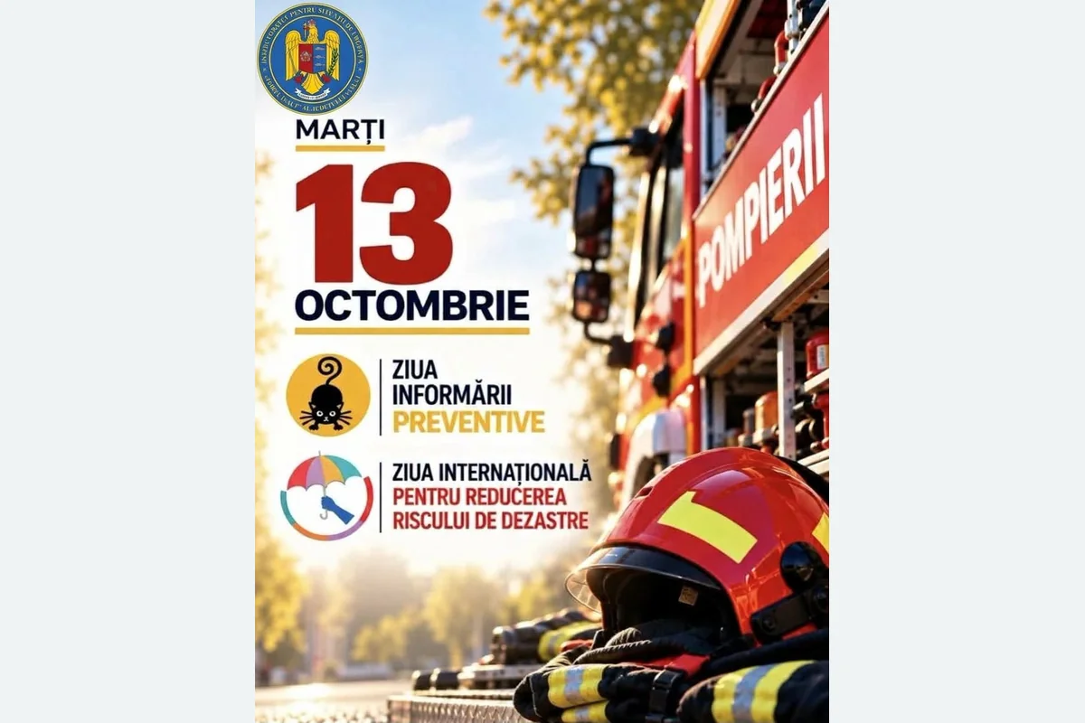 Siguranța începe acasă. Pompierii îndeamnă populația să se pregătească înainte de producerea unui dezastru